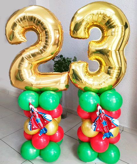 №11.9 Шары на 23 февраля 3000 руб., 160-170см