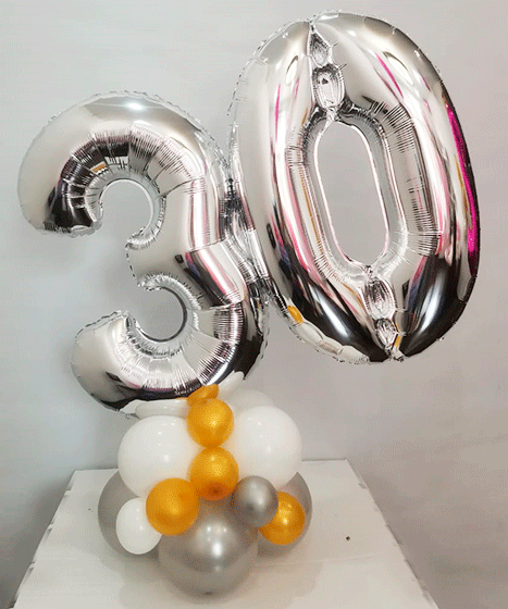 №3.38 Шары цифры 790р., высота 85см. Цифры любые
