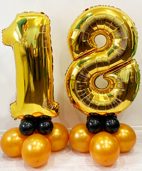 №17.111 Шары на 18 лет 2000р. Цифры любые. Цвет любой